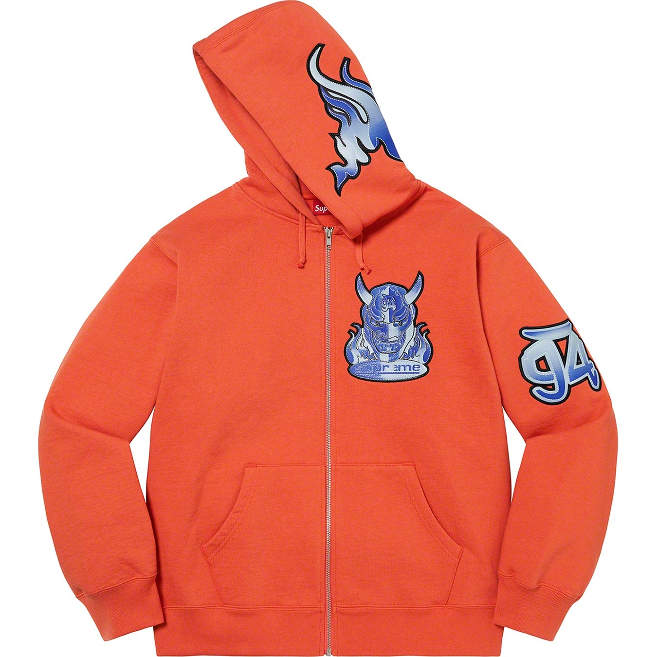Demon Zip Up Hooded Sweatshirt view 11